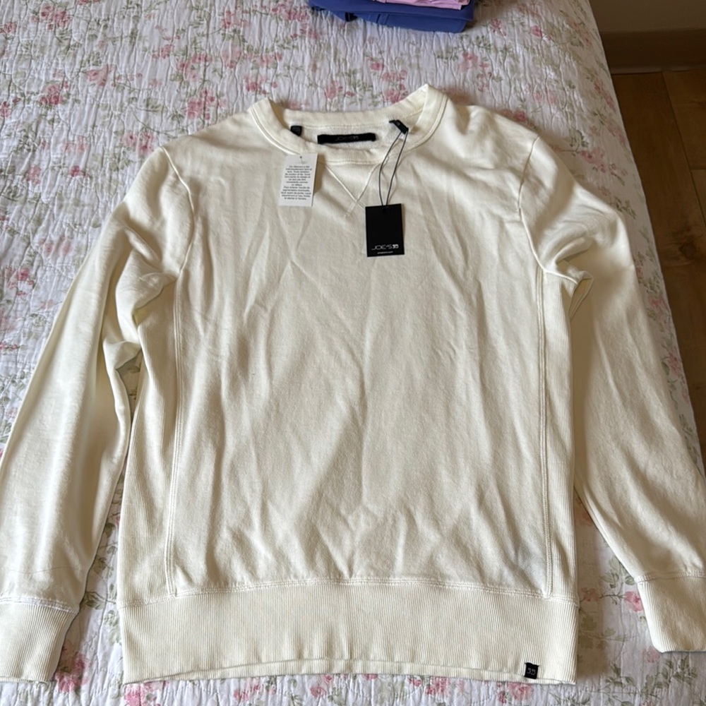 Joe's Jeans Cream Crewneck Sweater